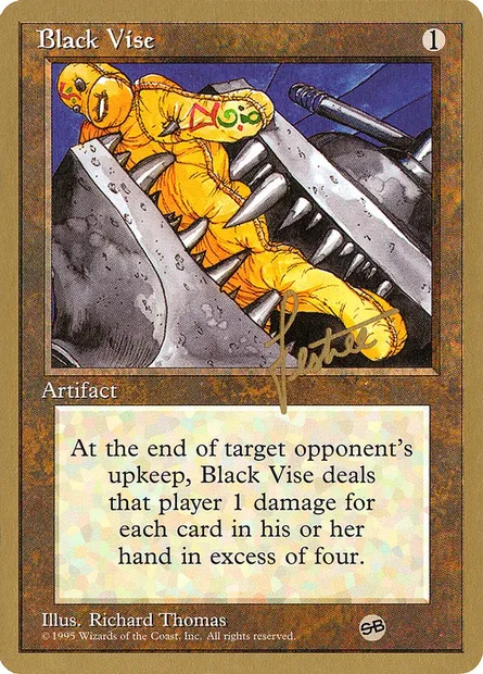 Black Vise, Magic card PTC bl299sb — Pro Tour Collector Set set