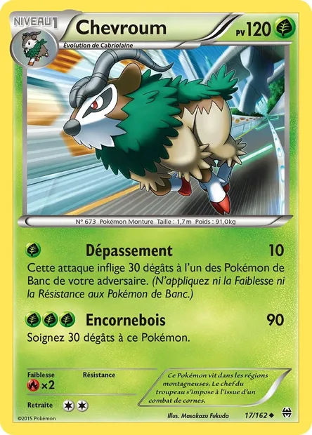 Chevroum, carte Pokémon BKT 17 — extension Impulsion Turbo