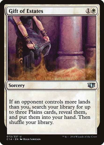 Gift of Estates, Magic card C14 73 — Commander 2014 set