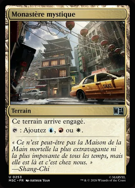 Monastère mystique, carte Magic MSC 253 — extension Marvel Super Heroes Commander