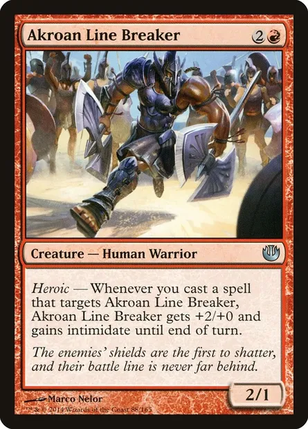 Akroan Line Breaker, Magic card JOU 88 — Journey into Nyx set