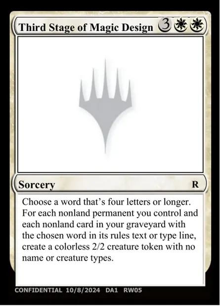Third Stage of Magic Design, carte Magic UNK RW05f — extension Unknown Event