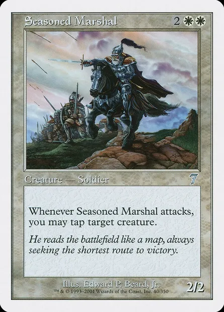 Seasoned Marshal, Magic card 7ED 40 — Seventh Edition set