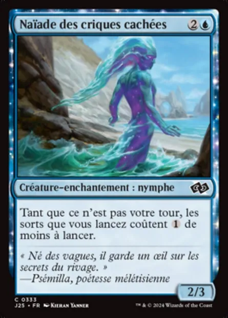 Naïade des criques cachées, carte Magic J25 333 — extension Foundations Jumpstart