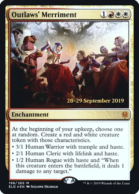 Joie des compagnons, carte Magic PELD 198s — extension Throne of Eldraine Promos