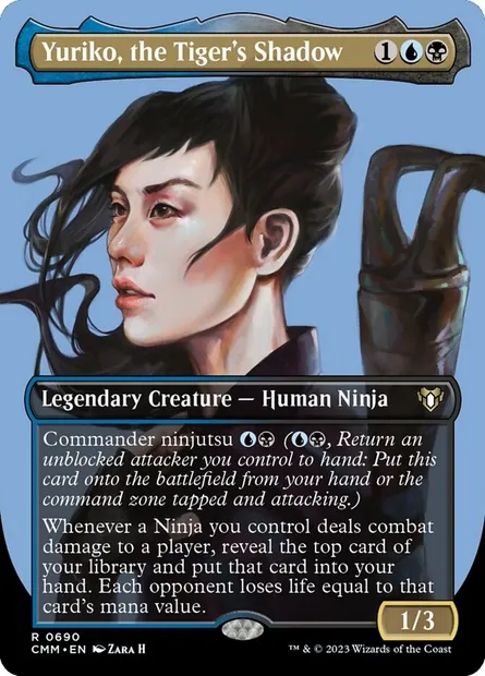 Yuriko, the Tiger's Shadow, Magic card CMM 690 — Commander Masters set