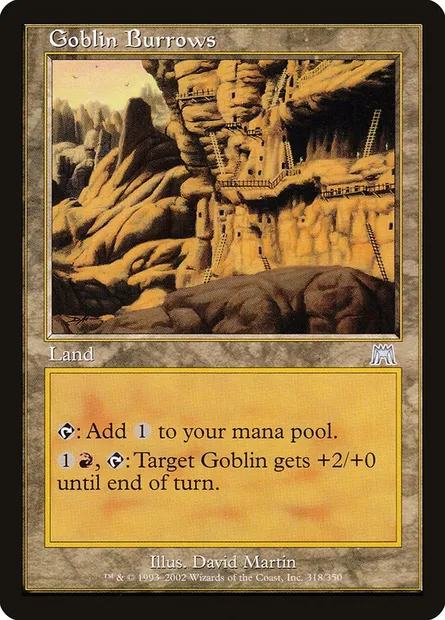 Goblin Burrows, Magic card ONS 318 — Onslaught set