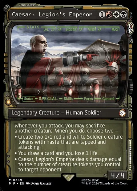 Caesar, Legion's Emperor, Magic card PIP 339 — Fallout set