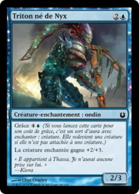 Triton né de Nyx, carte Magic BNG 46 — extension Créations divines