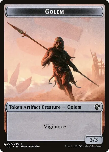 Golem, carte Magic PLST TC21-27 — extension The List