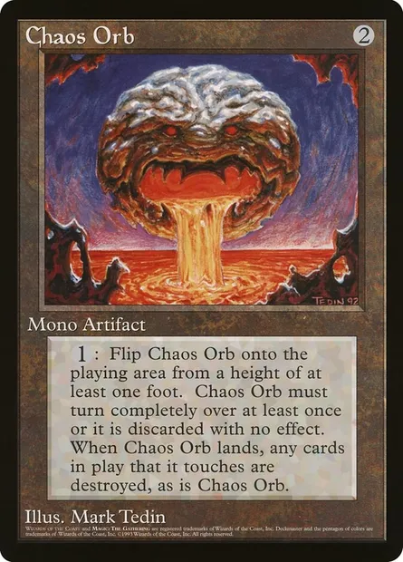 Chaos Orb, carte Magic O90P 1 — extension Oversized 90's Promos