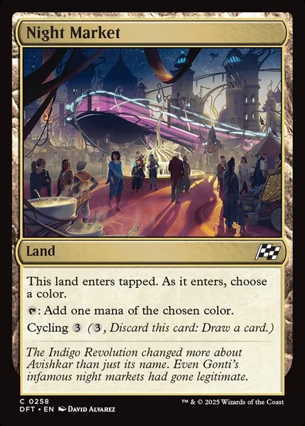Night Market, Magic card DFT 258 — Aetherdrift set