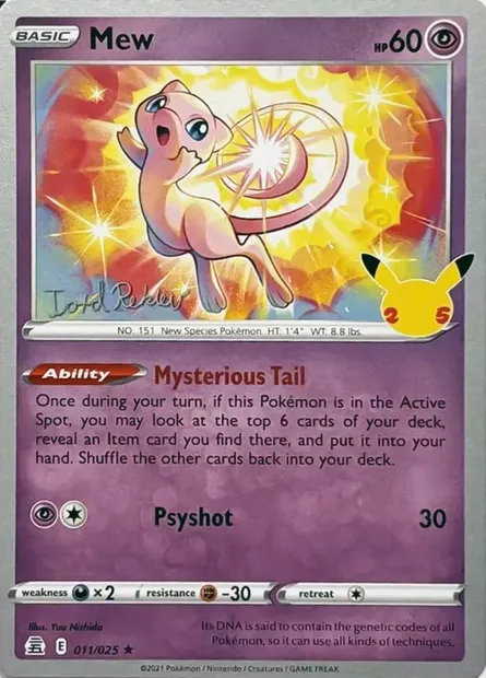 Mew, Pokémon card WCD23 011 — World Championship Decks 2023 set