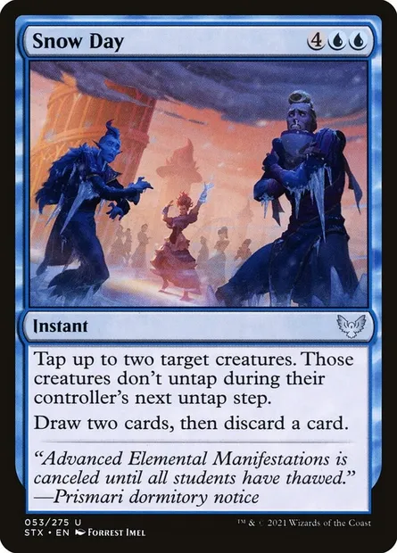 Snow Day, Magic card STX 53 — Strixhaven: School of Mages set