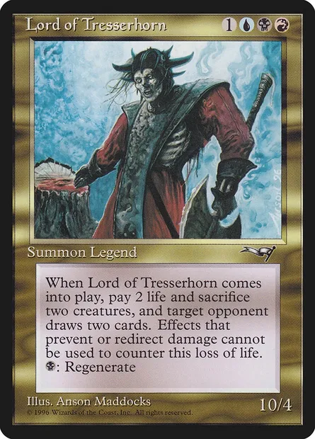 Seigneur de Tresserhorn, carte Magic ALL 112 — extension Alliances