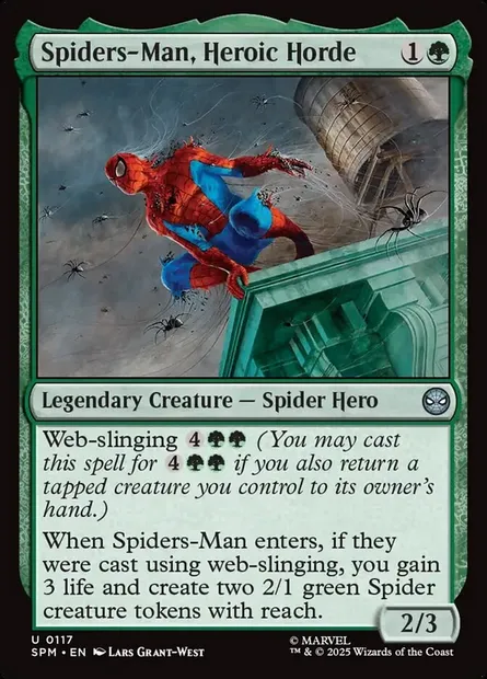Spiders-Man, Heroic Horde, Magic card SPM 117 — Marvel's Spider-Man set
