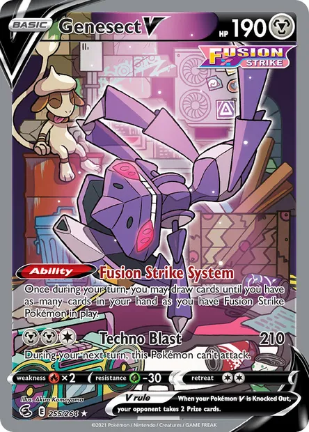 Genesect V, Pokémon card FST 255 — Fusion Strike set