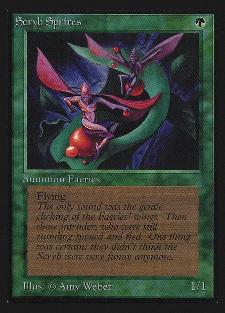 Scryb Sprites, Magic card CEI 216 — Intl. Collectors' Edition set