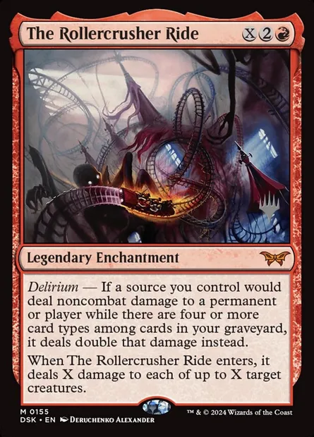 Le Roller-écraseur, carte Magic PDSK 155p — extension Duskmourn: House of Horror Promos