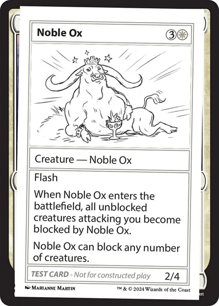 Noble Ox, Magic card MB2 521 — Mystery Booster 2 set