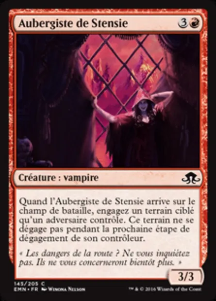 Aubergiste de Stensie, carte Magic EMN 145 — extension La lune hermétique