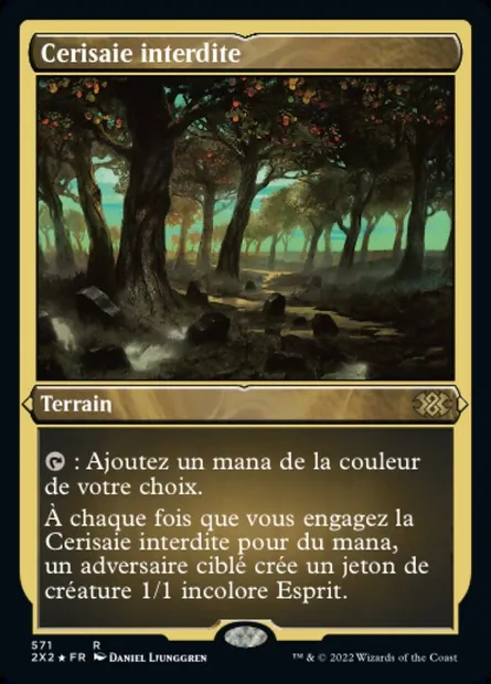 Cerisaie interdite, carte Magic 2X2 571 — extension Double Masters 2022