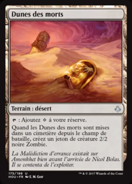 Dunes des morts, carte Magic HOU 175 — extension L’âge de la destruction