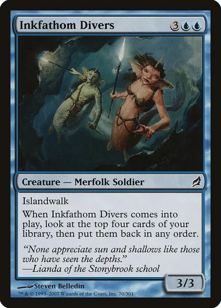Inkfathom Divers, Magic card LRW 70 — Lorwyn set
