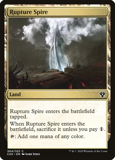 Rupture Spire, Magic card C20 304 — Commander 2020 set