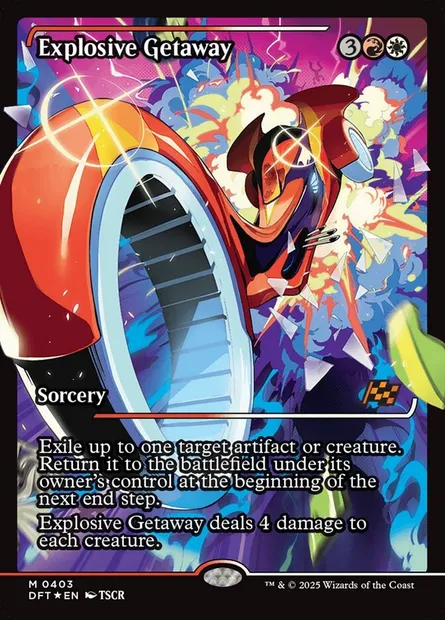Évasion explosive, carte Magic DFT 403 — extension Aetherdrift