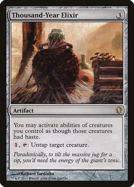 Thousand-Year Elixir, Magic card C13 266 — Commander 2013 set