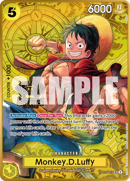 Monkey D. Luffy, carte One Piece ST13-015 — extension The Three Brothers