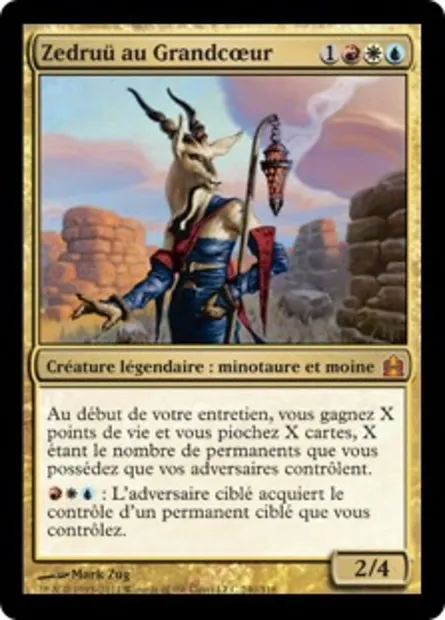 Zedruü au Grandcœur, carte Magic CMD 240 — extension Commander 2011
