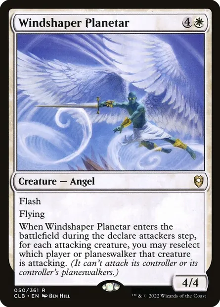 Windshaper Planetar, Magic card CLB 50 — Commander Legends: Battle for Baldur's Gate set