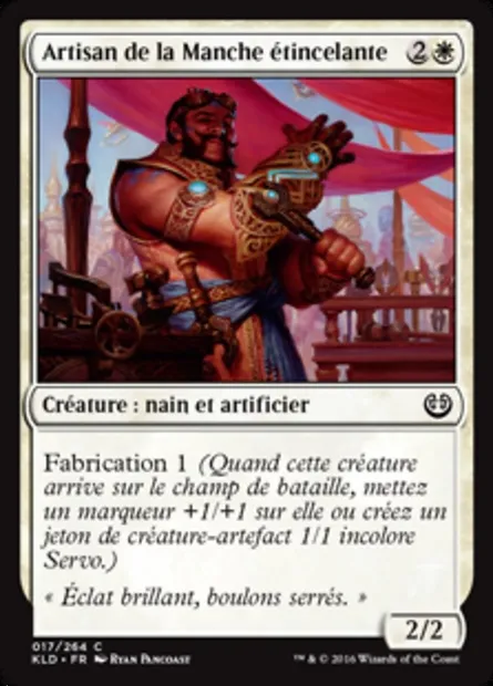 Artisan de la Manche étincelante, carte Magic KLD 17 — extension Kaladesh