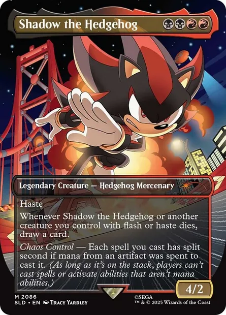 Shadow the Hedgehog, carte Magic SLD 2086 — extension Secret Lair Drop