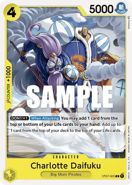 Charlotte Daifuku, One Piece card ST07-005 — Big Mom Pirates set