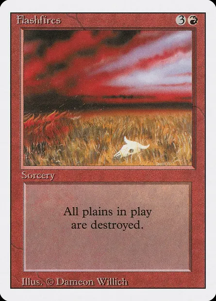 Flashfires, Magic card 3ED 152 — Revised Edition set