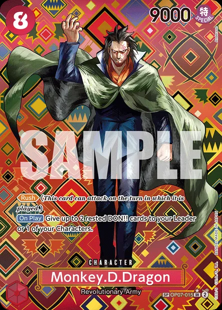 Monkey D. Dragon, carte One Piece OP07-015 — extension 500 YEARS IN THE FUTURE