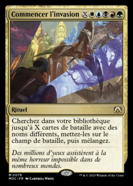 Commencer l'invasion, carte Magic MOC 79 — extension March of the Machine Commander