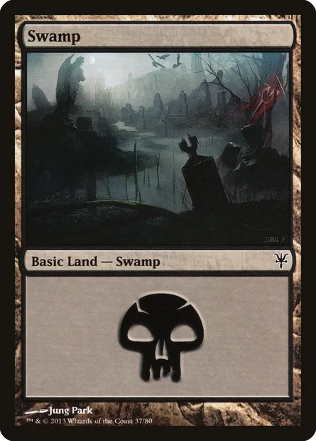 Swamp, Magic card DDK 37 — Duel Decks: Sorin vs. Tibalt set