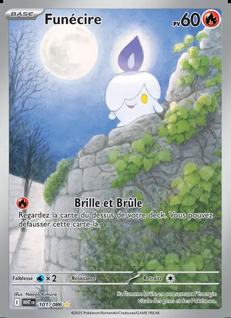 Funécire, carte Pokémon WHT 101 — extension Flamme Blanche