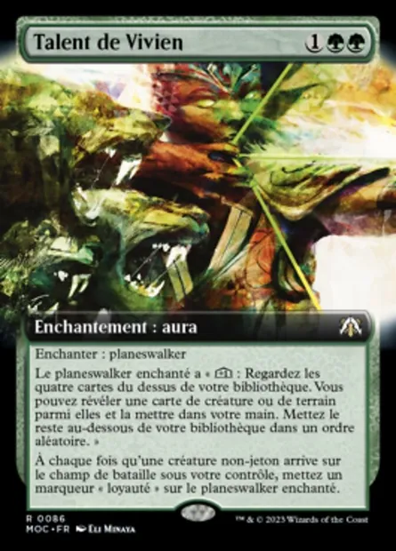 Talent de Vivien, carte Magic MOC 86 — extension March of the Machine Commander