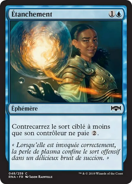 Étanchement, carte Magic RNA 48 — extension L'allégeance de Ravnica