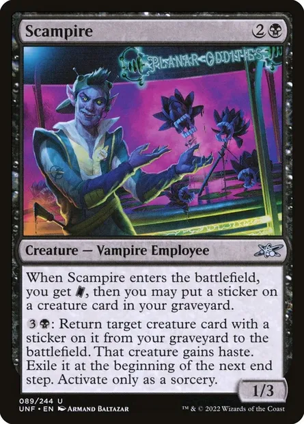 Scampire, Magic card UNF 89 — Unfinity set