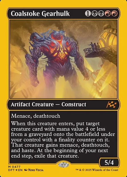 Coalstoke Gearhulk, Magic card DFT 477 — Aetherdrift set