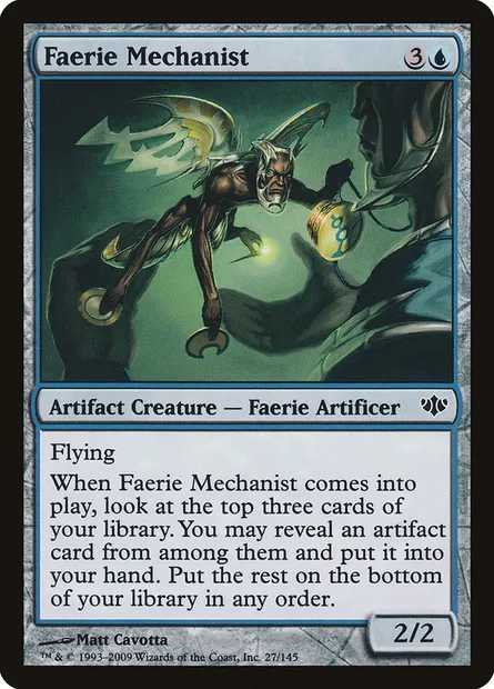 Faerie Mechanist, Magic card CON 27 — Conflux set