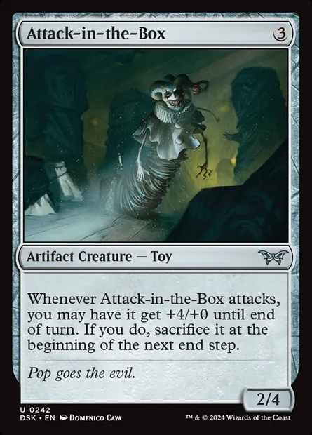 Attack-in-the-Box, Magic card DSK 242 — Duskmourn: House of Horror set