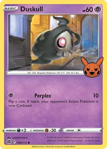 Duskull, Pokémon card TOT22 060 — Trick or Trade set
