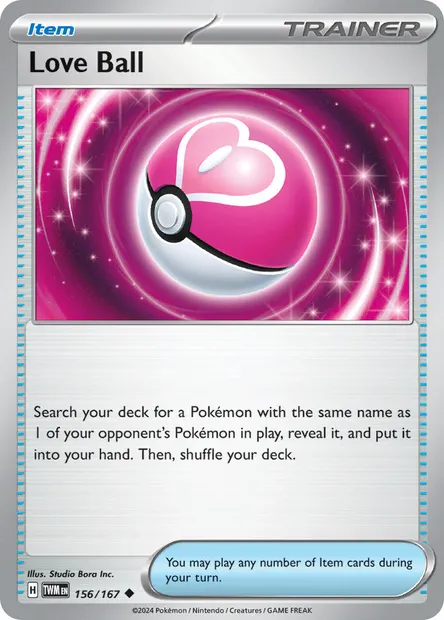 Love Ball, Pokémon card TWM 156 — Twilight Masquerade set